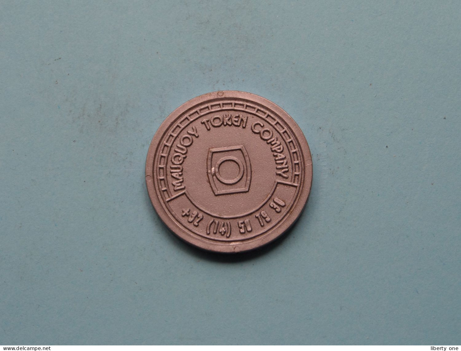 Coffee At MAUQUOY ( 29 Mm. ) See Scans / Uncleaned ( Plastiek ) Mauquoy Token Company ( Regio 014 ) ! - Unternehmen