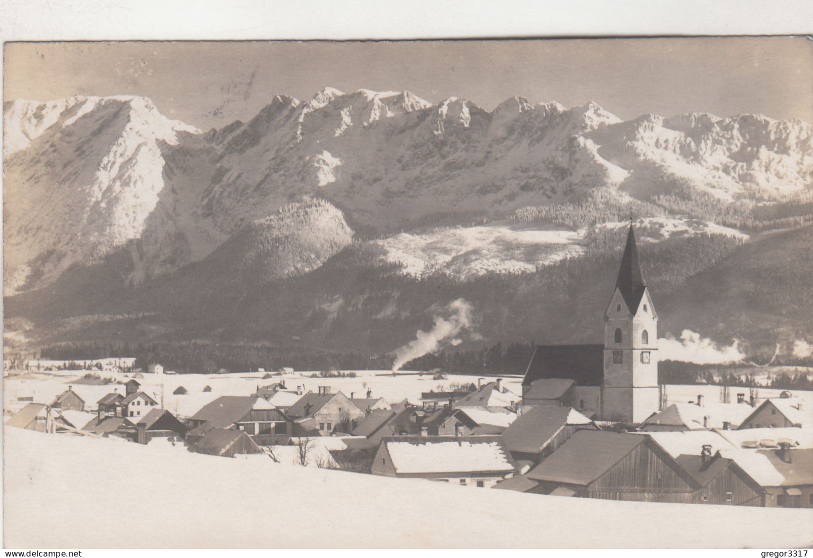 D6294) MITTERNDORF Mit Grimming - Alte FOTO AK - Tief Verschneit 1924 - Bad Mitterndorf