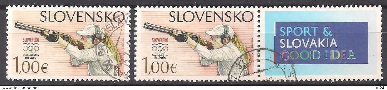 Slowakei  (2016)  Mi.Nr.    Gest. / Used  (10hd06) - Used Stamps