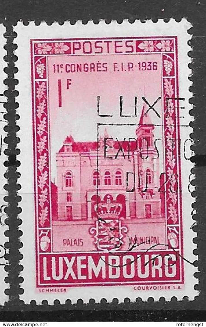 Luxembourg VFU 1936 8 Euros - Gebruikt