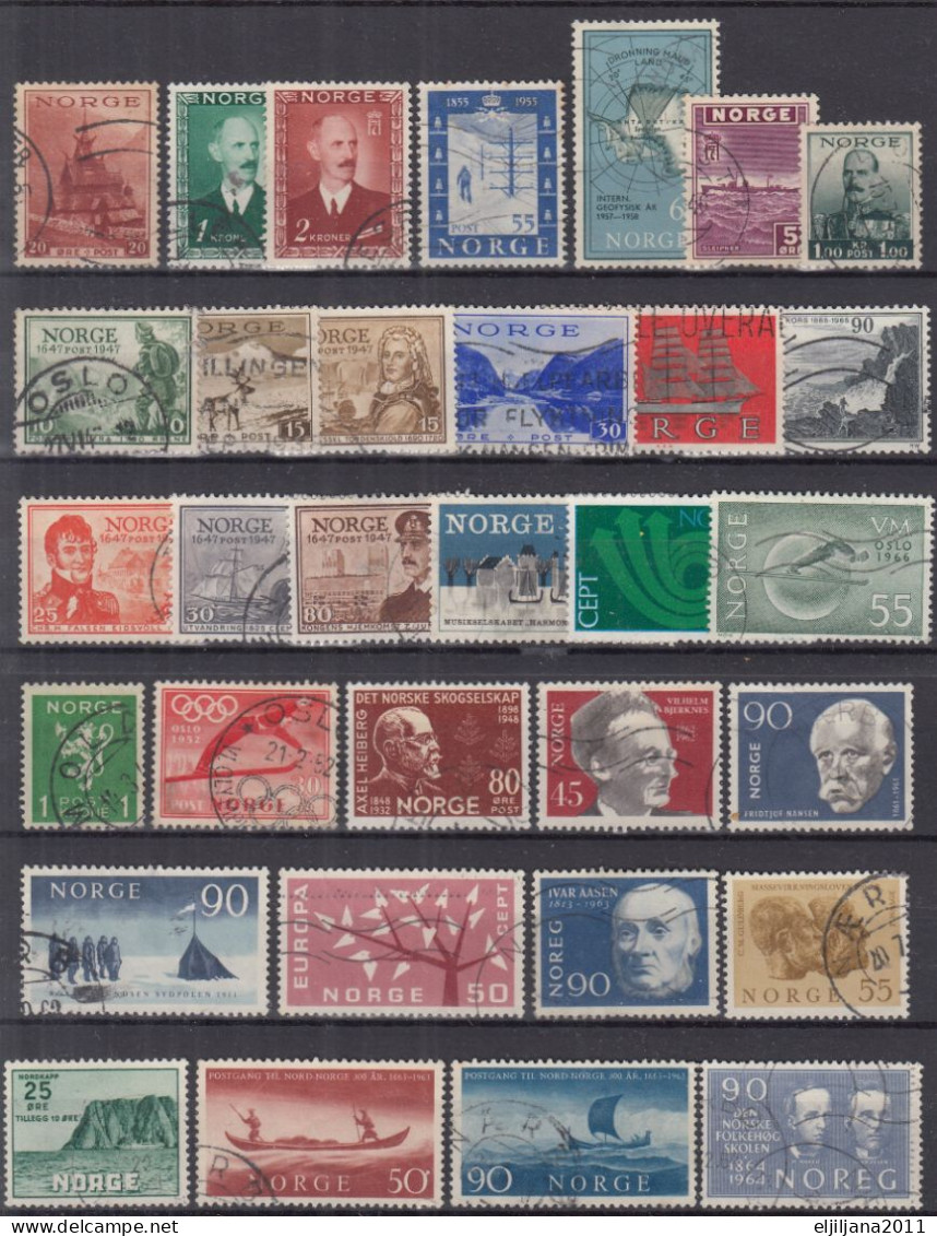 Action !! SALE !! 50 % OFF !! ⁕ Norway / NORGE 1938 - 1966 ⁕ Nice Collection / Lot ⁕ 32v Used - See Scan - Collections