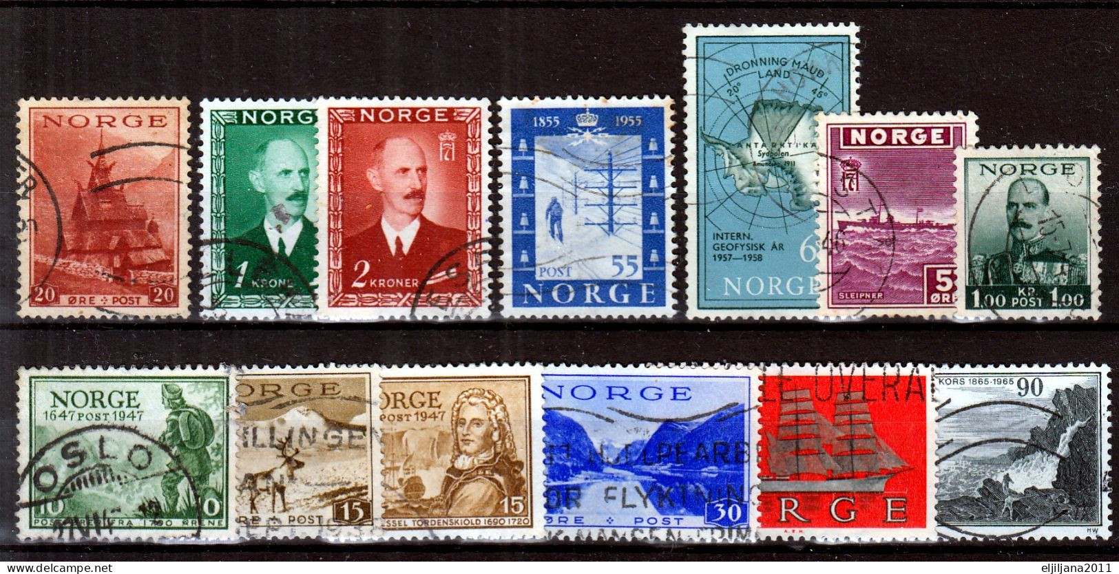 Action !! SALE !! 50 % OFF !! ⁕ Norway / NORGE 1938 - 1966 ⁕ Nice Collection / Lot ⁕ 32v Used - See Scan - Sammlungen