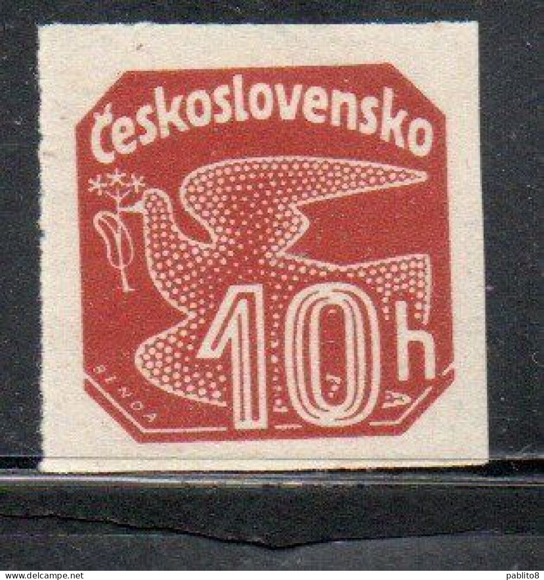 CZECH CECA CZECHOSLOVAKIA CESKA CECOSLOVACCHIA 1937 NEWSPAPER STAMP CARRIER PIGEON 10h MH - Sellos Para Periódicos