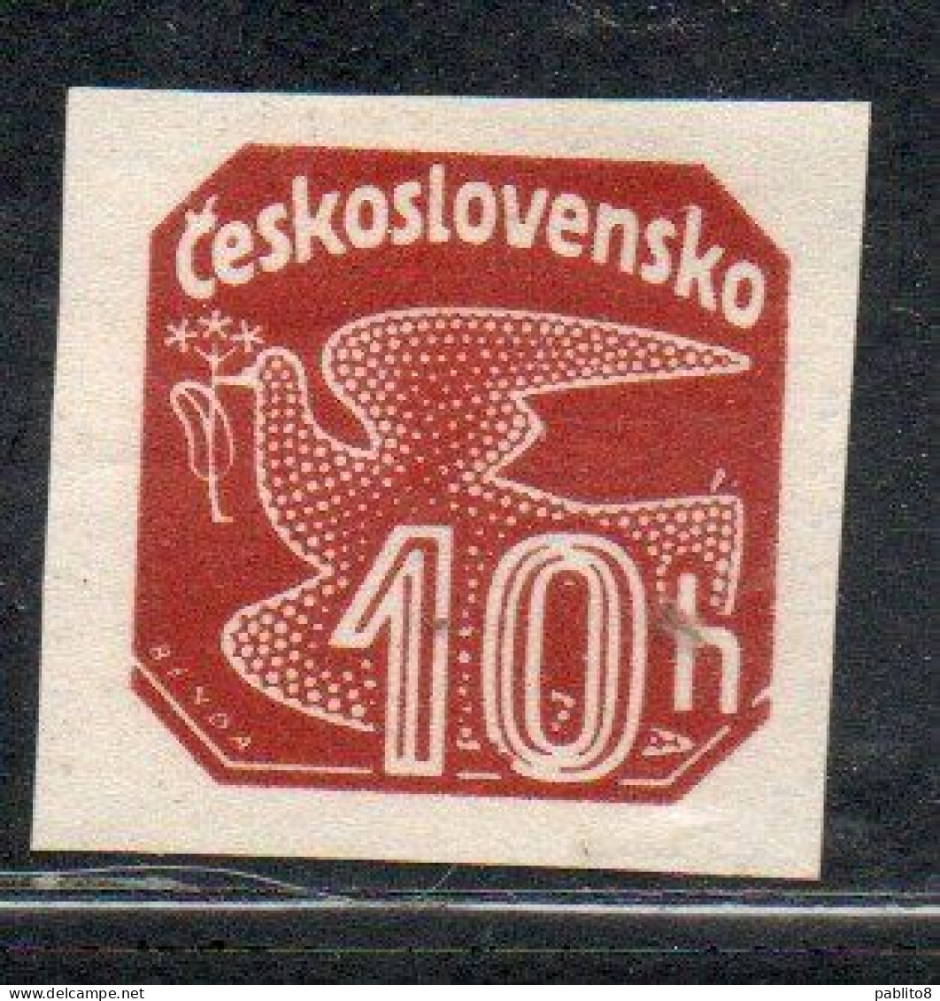 CZECH CECA CZECHOSLOVAKIA CESKA CECOSLOVACCHIA 1937 NEWSPAPER STAMP CARRIER PIGEON 10h MH - Zeitungsmarken