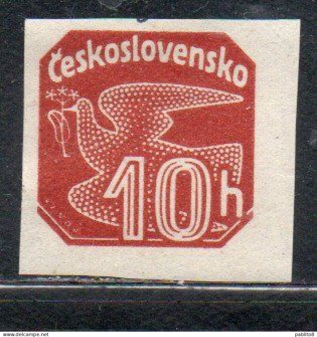 CZECH CECA CZECHOSLOVAKIA CESKA CECOSLOVACCHIA 1937 NEWSPAPER STAMP CARRIER PIGEON 10h MH - Timbres Pour Journaux