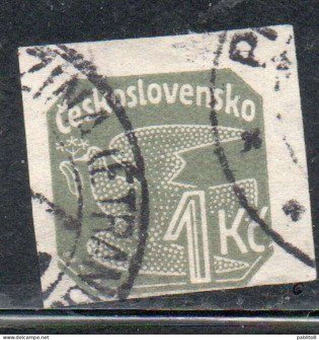 CZECH CECA CZECHOSLOVAKIA CESKA CECOSLOVACCHIA 1937 NEWSPAPER STAMP CARRIER PIGEON 1k USED USATO OBLITERE' - Newspaper Stamps