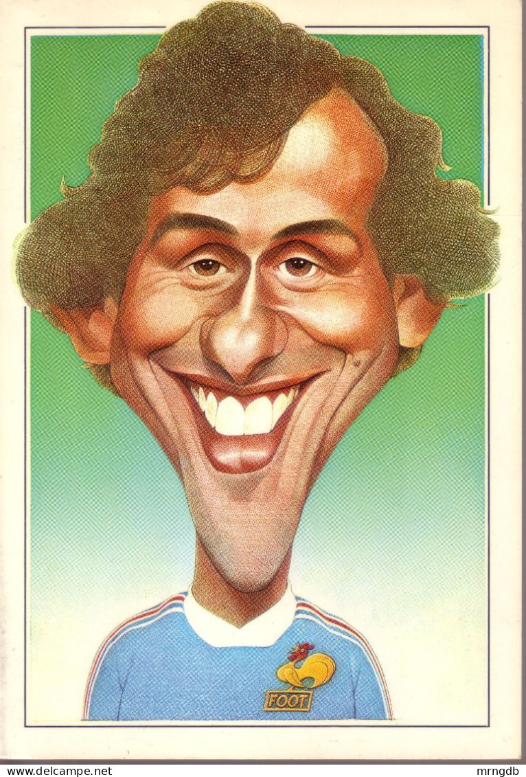 FOOTBALL * CPM * Michel PLATINI * Caricature * LES GRANDES GUEULES - Monchoire - Ricord - Mulatier - Sportsmen