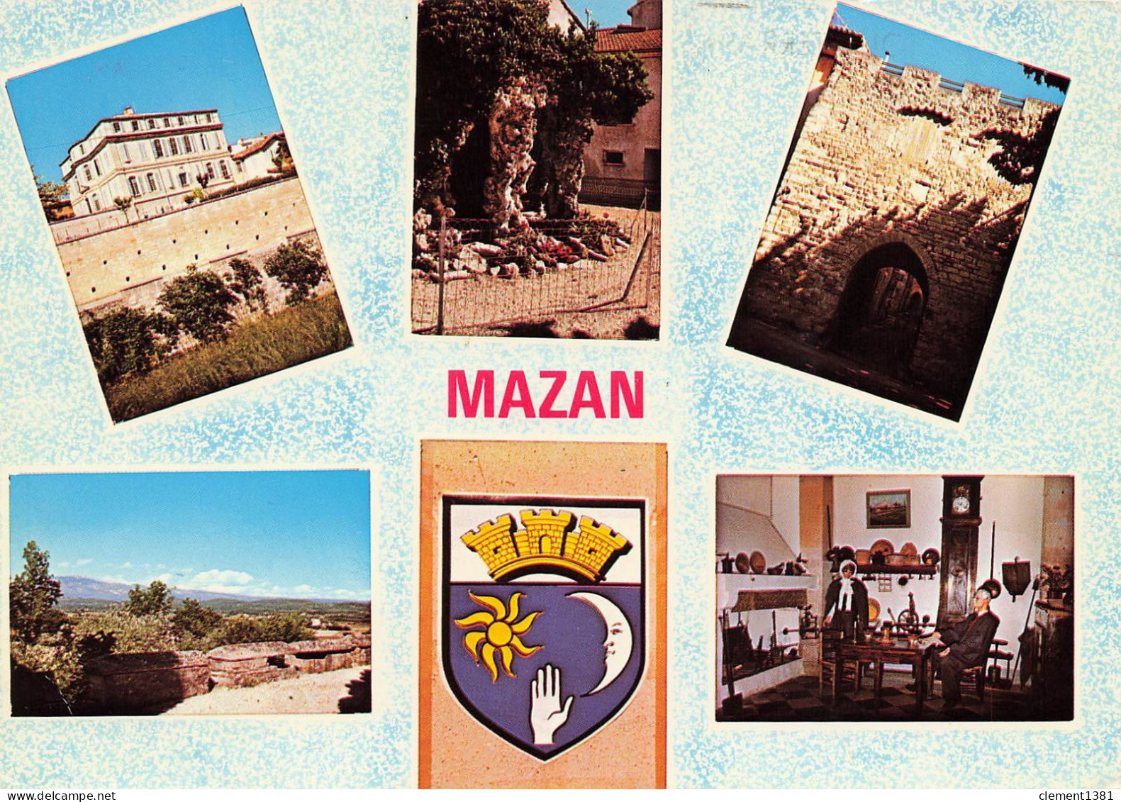 Mazan Maison De Retraite Fontaine Du Squareinterieur Du Musee Porte De Carpentras Sarcophages Romains - Mazan