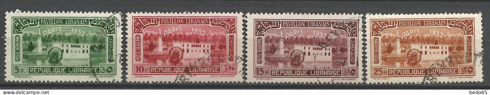 GRAND LIBAN Série Complète N° 57 à 64  OBL / Used - Poste Aérienne