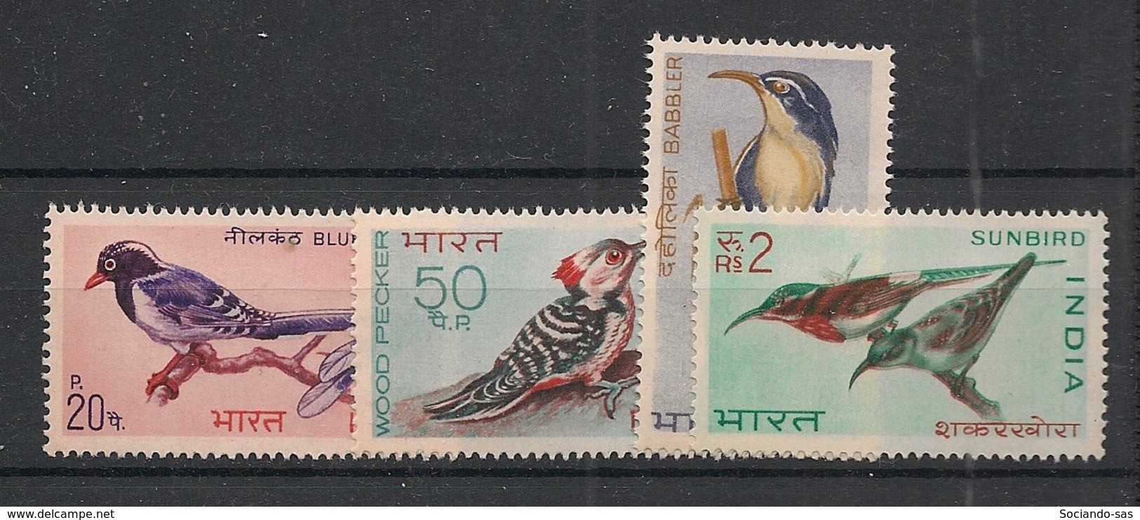 INDIA - 1968 - N°Yv. 263 à 266 - Oiseaux / Birds - Neuf Luxe ** / MNH / Postfrisch - Unused Stamps