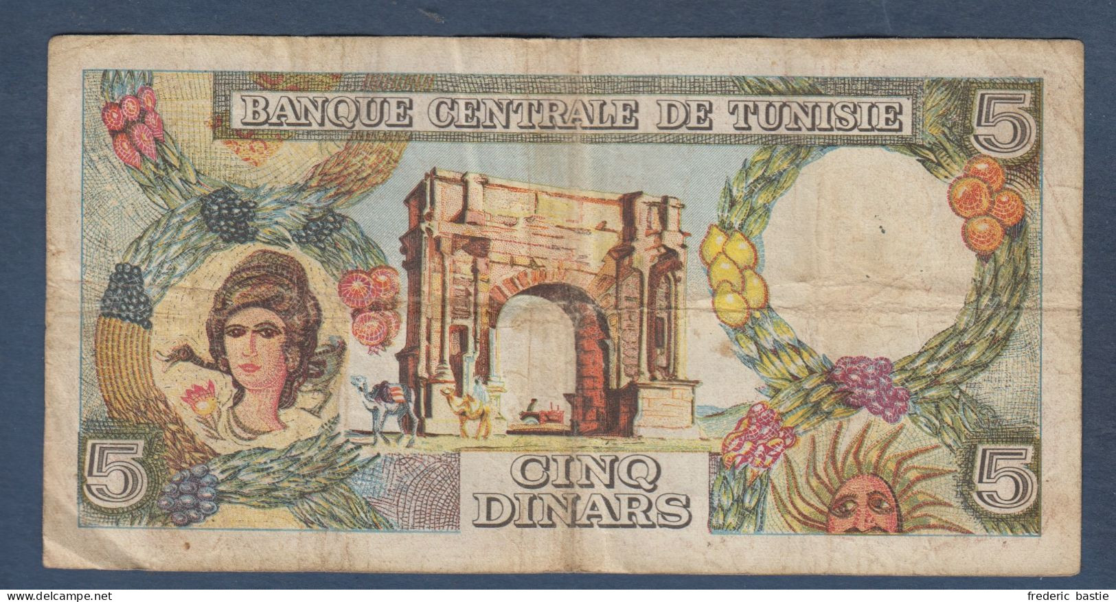 TUNISIE -  5 Dinars Du 1  - 6 - 1965 - Tunesien