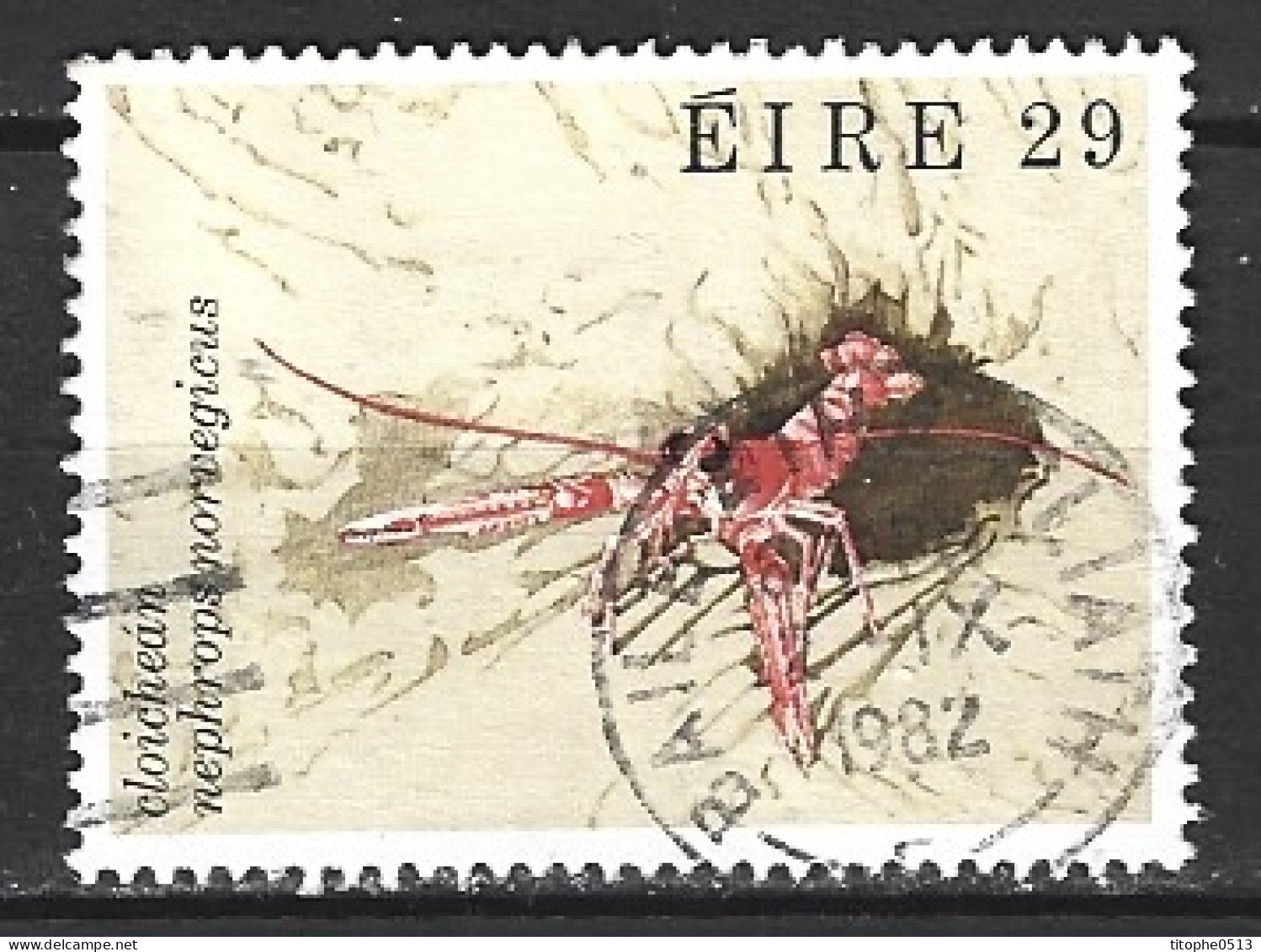 IRLANDE. N°478 Oblitéré De 1982. Langoustine. - Crustaceans