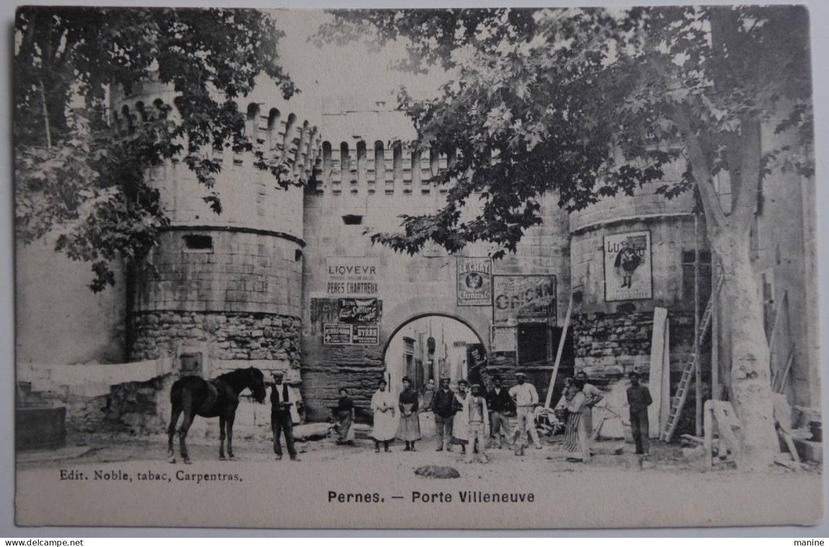 Pernes. - Porte Villeneuve - CPA  1907 - Pernes Les Fontaines