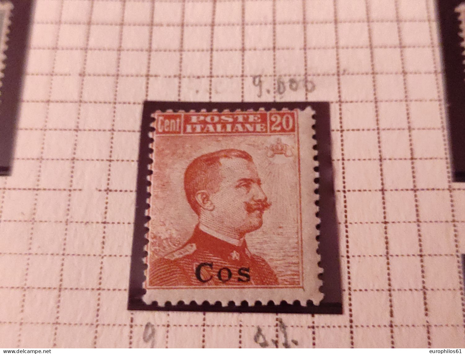 Coo 20 Cent S. Fil.mnh** - Aegean (Coo)