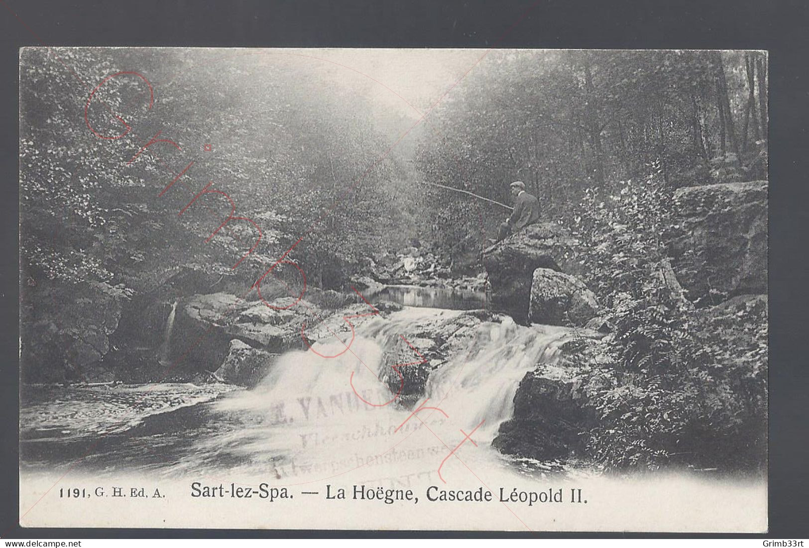 Sart-lez-Spa - La Hoëgne, Cascade Léopold II - Postkaart - Jalhay