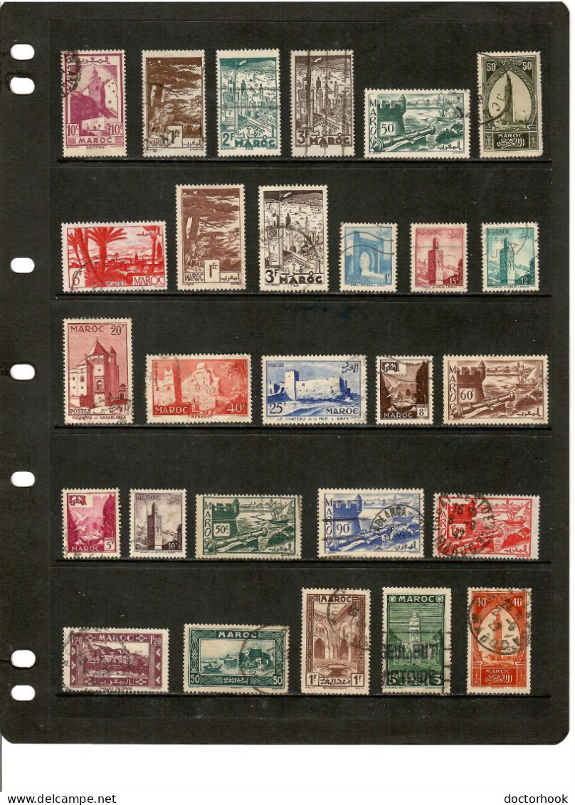 FRENCH MOROCCO---Collection Of USED DL-1230 - Collections (sans Albums)