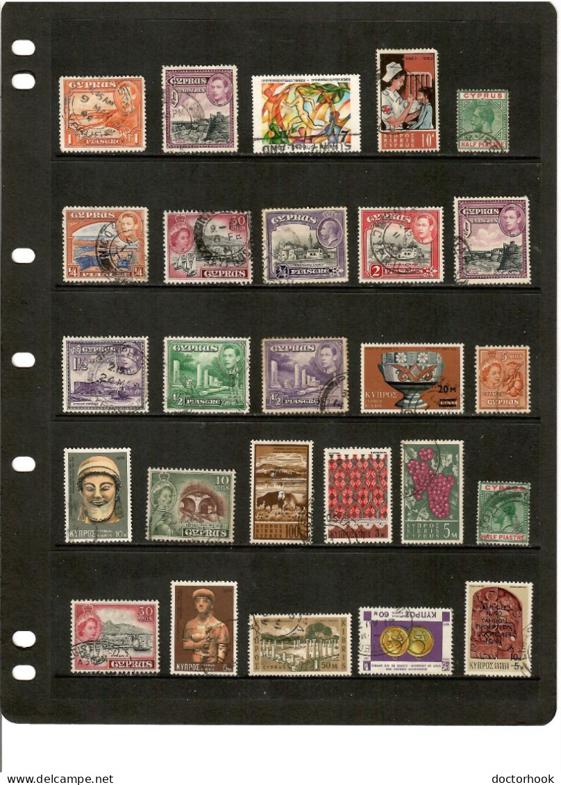 CYPRUS---Collection Of USED DL-1238 - Collections (sans Albums)