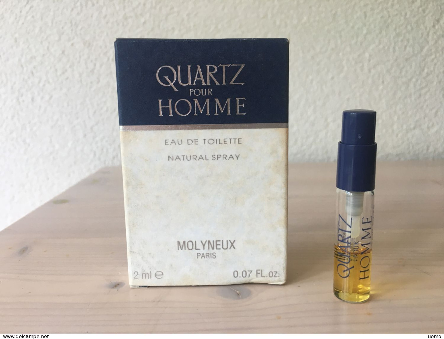 Quartz Pour Homme EDT Spray 2 Ml (Molyneux; Zeldzaam!) - Miniaturen Herrendüfte (ohne Verpackung)