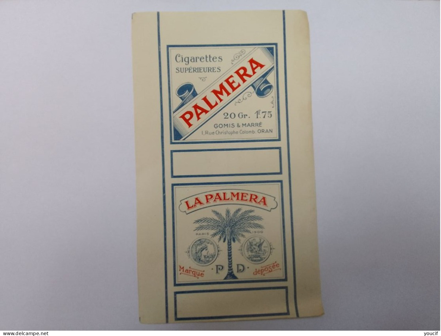 Papier Emballage Cigarette PALMERA - Andere & Zonder Classificatie