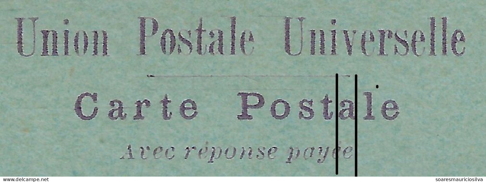 Brazil 1895 Postal Stationery Card RHM-BP-52P Sent From Rio De Janeiro To Leipzig Germany (catalog US$720) - Entiers Postaux