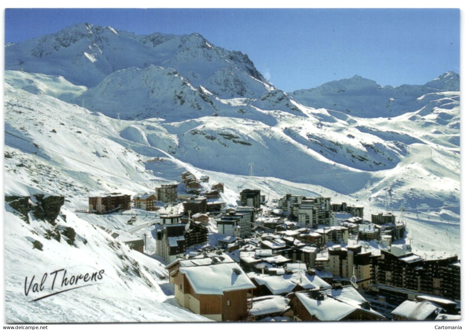 Val Thorens - La Station Et Le Massif De Peclet Polset - Val Thorens