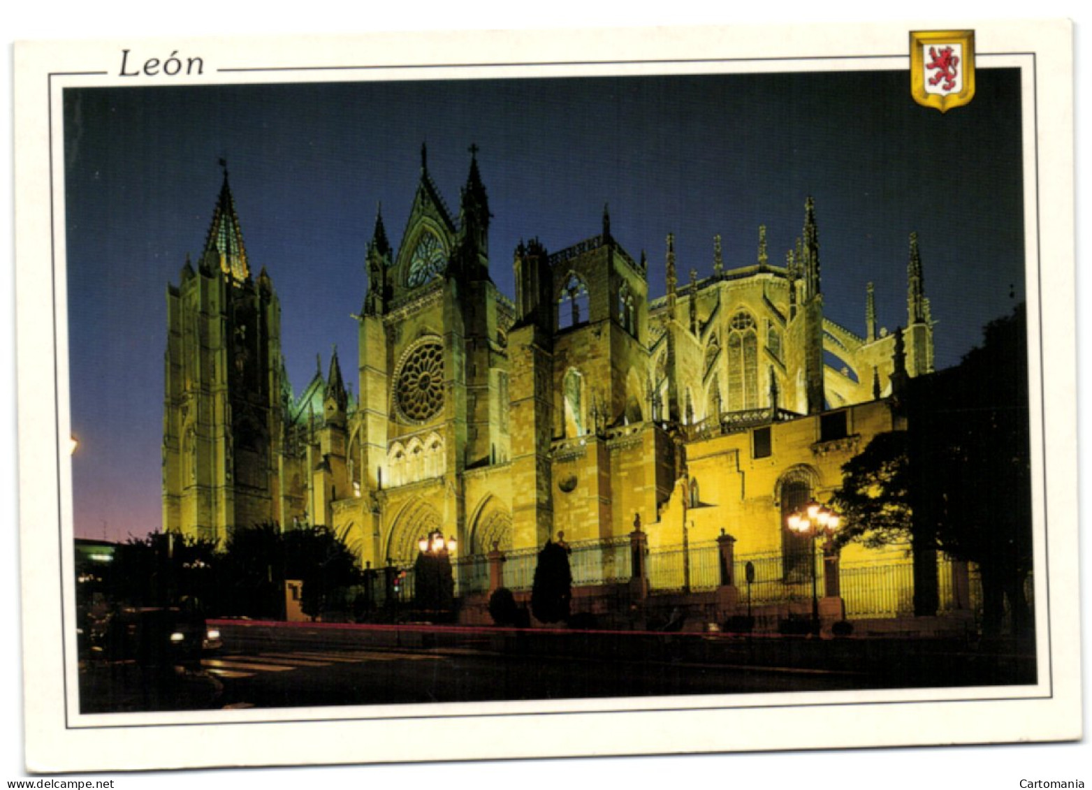 León - Catedral Vista Nocturna - León