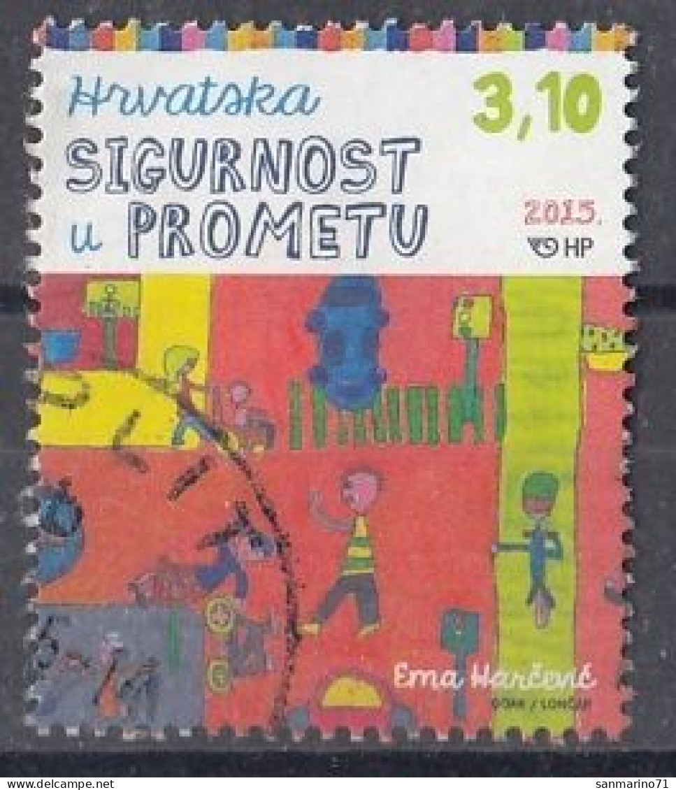 CROATIA 1204,used,falc Hinged - Accidents & Road Safety