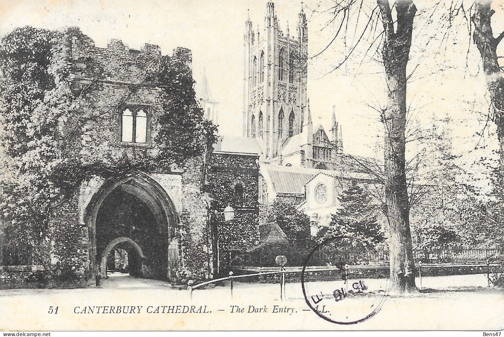 Canterbury Cathedral  -The Dark Entry -30-9-1911 - Canterbury
