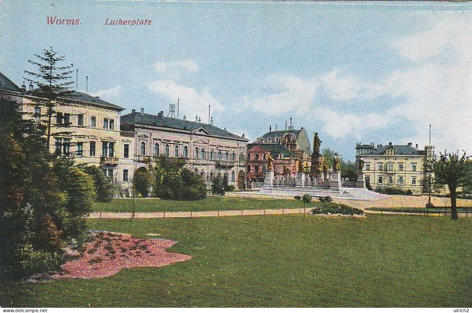 AK Worms - Lutherplatz - 1920 (65619) - Worms