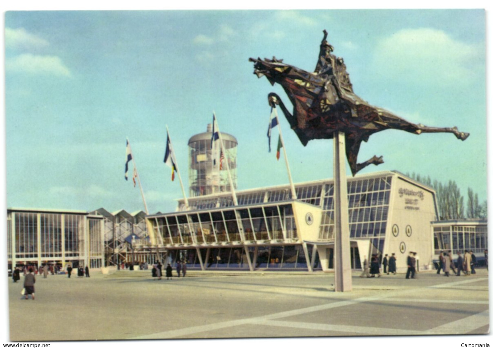 Exposition Universelle De Bruxelles 1958 - Allegorie Des 4 Fils Aymon - Expositions Universelles