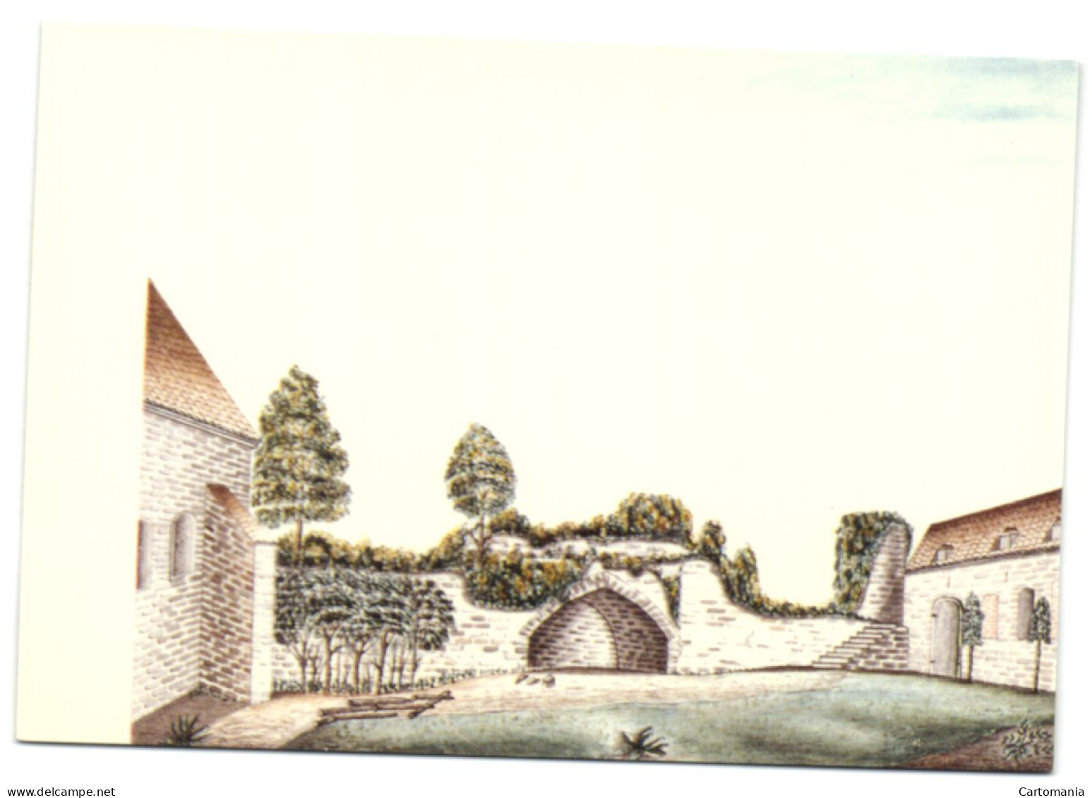 Antoing - Le Château - Vue Intérieure Des Remparts Fortifiés - Antoing
