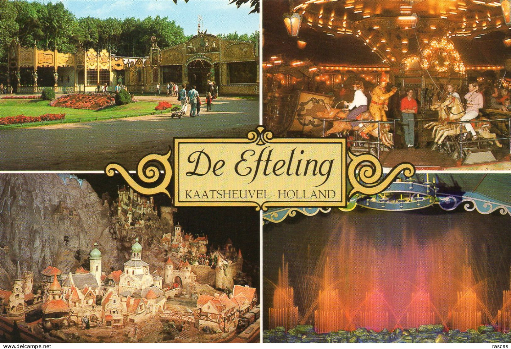 CPM - K - HOLLANDE - PAYS BAS - NEDERLAND - KAATSHEUVEL - DE EFTELING - PARC D'ATTRACTIONS - CAROUSSEL - DIORAMA - Kaatsheuvel