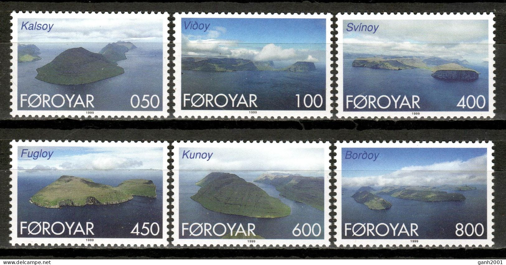 Faroe Is. 1999 Feroe / Nature Islands MNH Naturaleza Islas Inseln / Kr04  10-14 - Isole