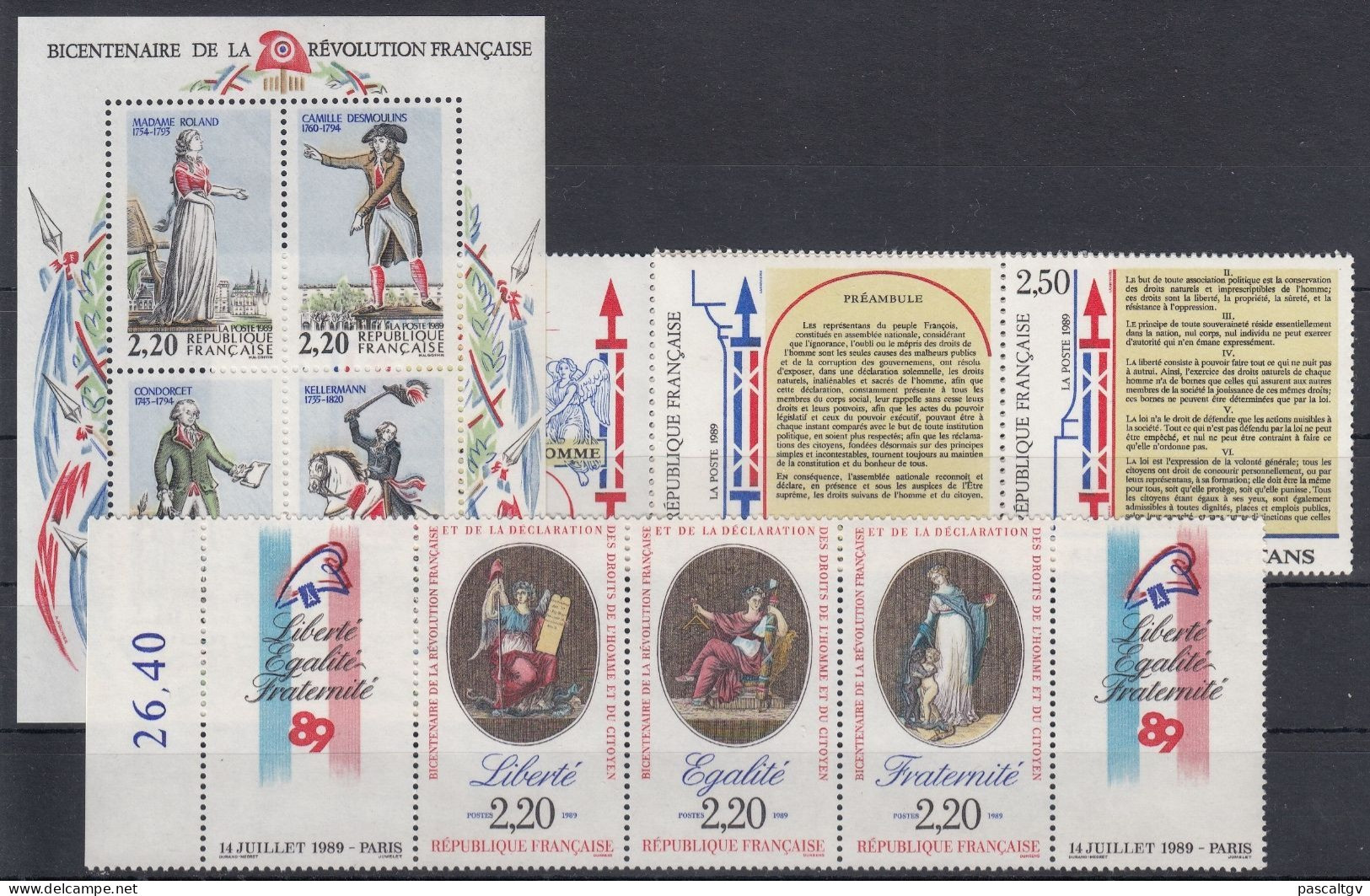 FRANCE - 1989 - N° 2560 à 2614 ** - 56 Tbs - ( Cote 79.70 E) - PARFAIT état - Luxe - 1980-1989