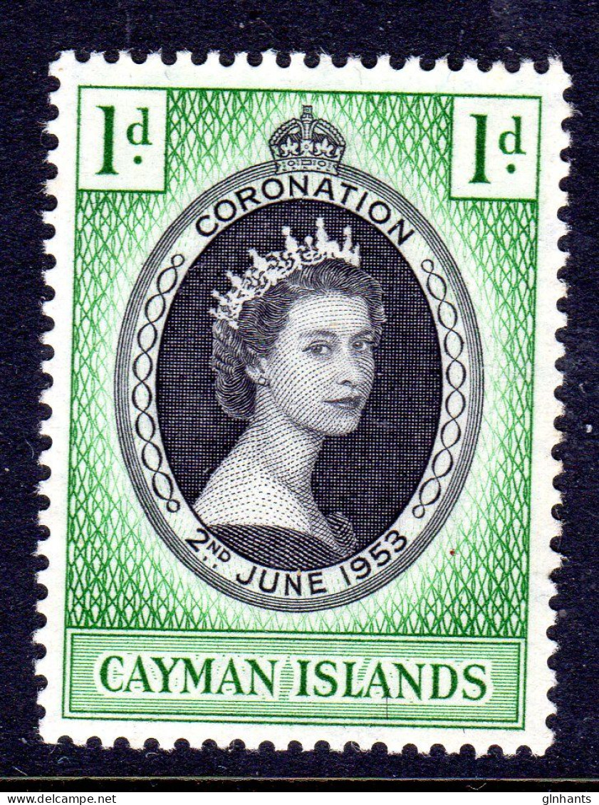 CAYMAN ISLANDS - 1953 CORONATION STAMP FINE LIGHTLY MOUNTED MINT LMM * SG 162 - British Honduras (...-1970)