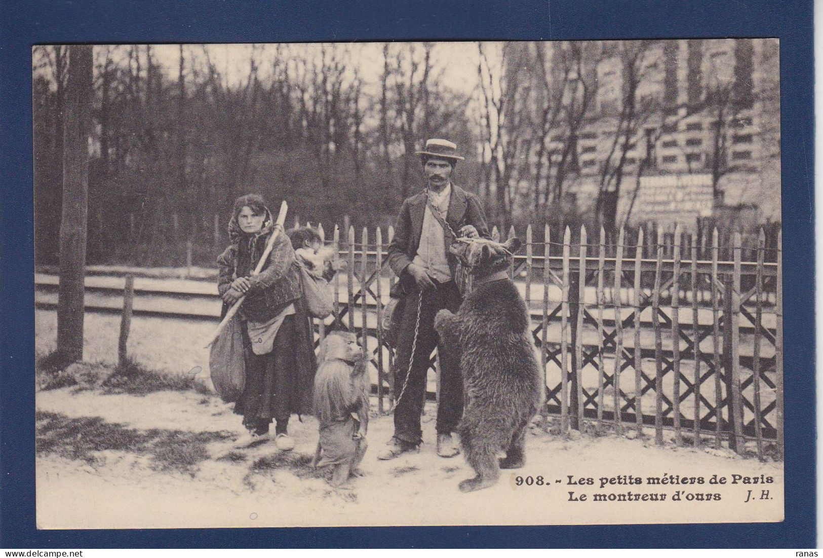 CPA [75] Paris > Petits Métiers à Paris Montreur D'ours JH 908 - Ambachten In Parijs