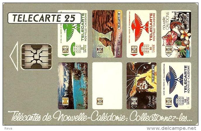 NEW CALEDONIA 25 U MONTAGE COLLECT PHONECARDS BIRD ETC CHIP SC ED 11/94 NCL-010 1994 CV$10US READ DESCRIPTION !!! - Nouvelle-Calédonie