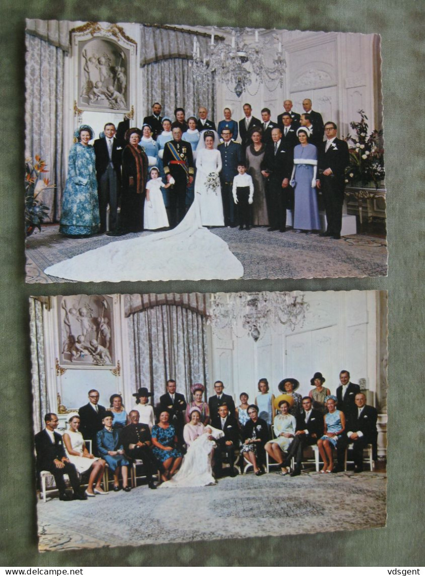 NEDERLAND - 2 PK "DOOP WILLEM ALEXANDER 2/9/1967" EN "HUWELIJK PRINSES MARGRIET 10/1/1967" - Collections & Lots