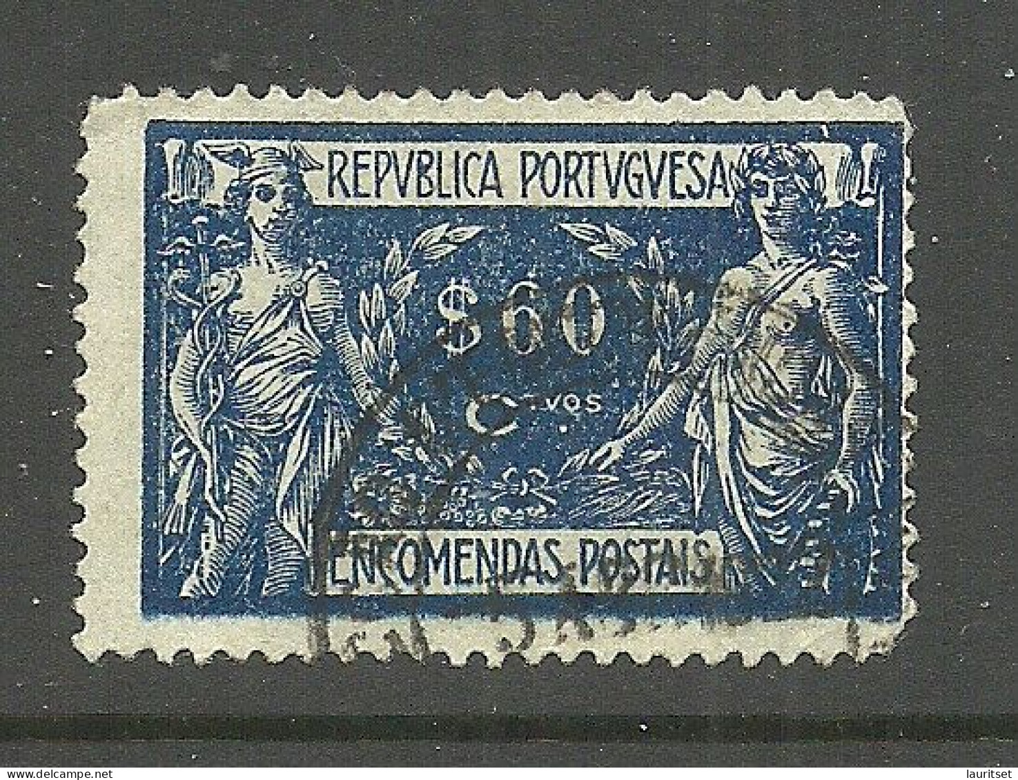 PORTUGAL 1921 Michel 8 Paketmarke Packet Stamp Encomendas Postais O - Usati