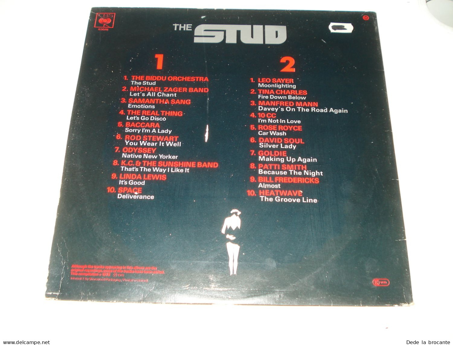 B11 / Musique De Film " Stud " – LP - CBS 83078  - Netherlands 1978    Mint/G - Musique De Films