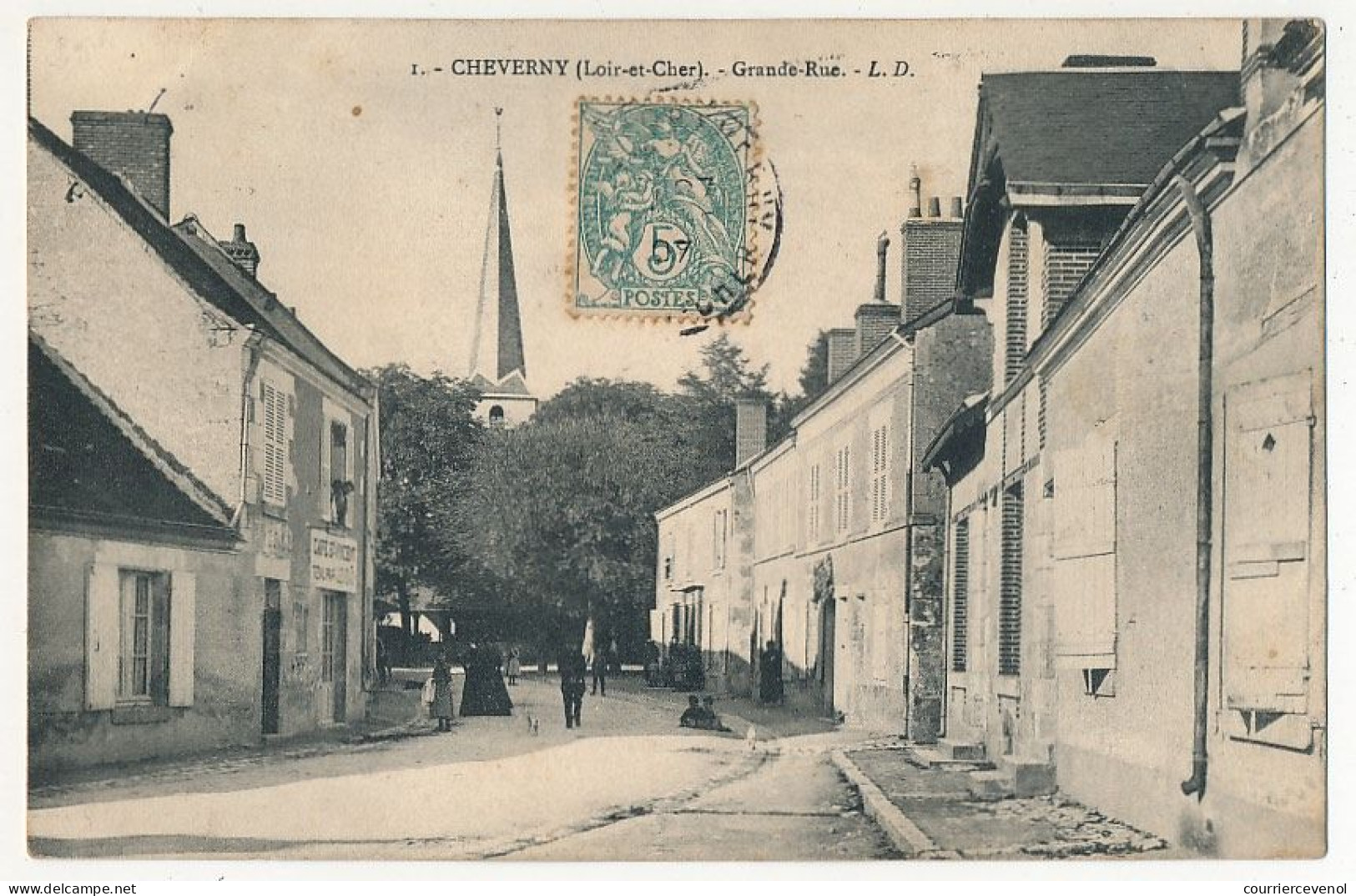 CPA - CHEVERNY (Loir Et Cher) - Grande-Rue - Cheverny