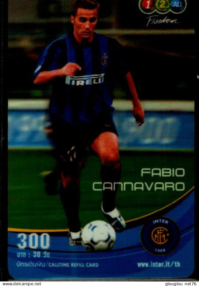 TELECARTE....FOOTBALLEUR  FAVIO CANNAVARO - Deportes