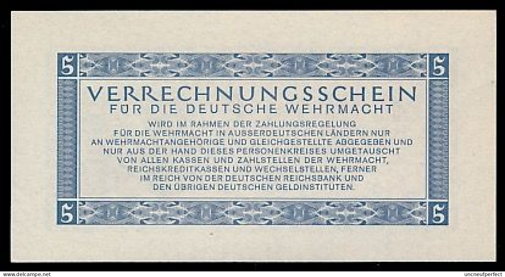 P M39 Ro512  DWM-9. 5 REICHSMARK 1944/45   UNC NEUF - Verrechnungsscheine - Dt. Wehrmacht