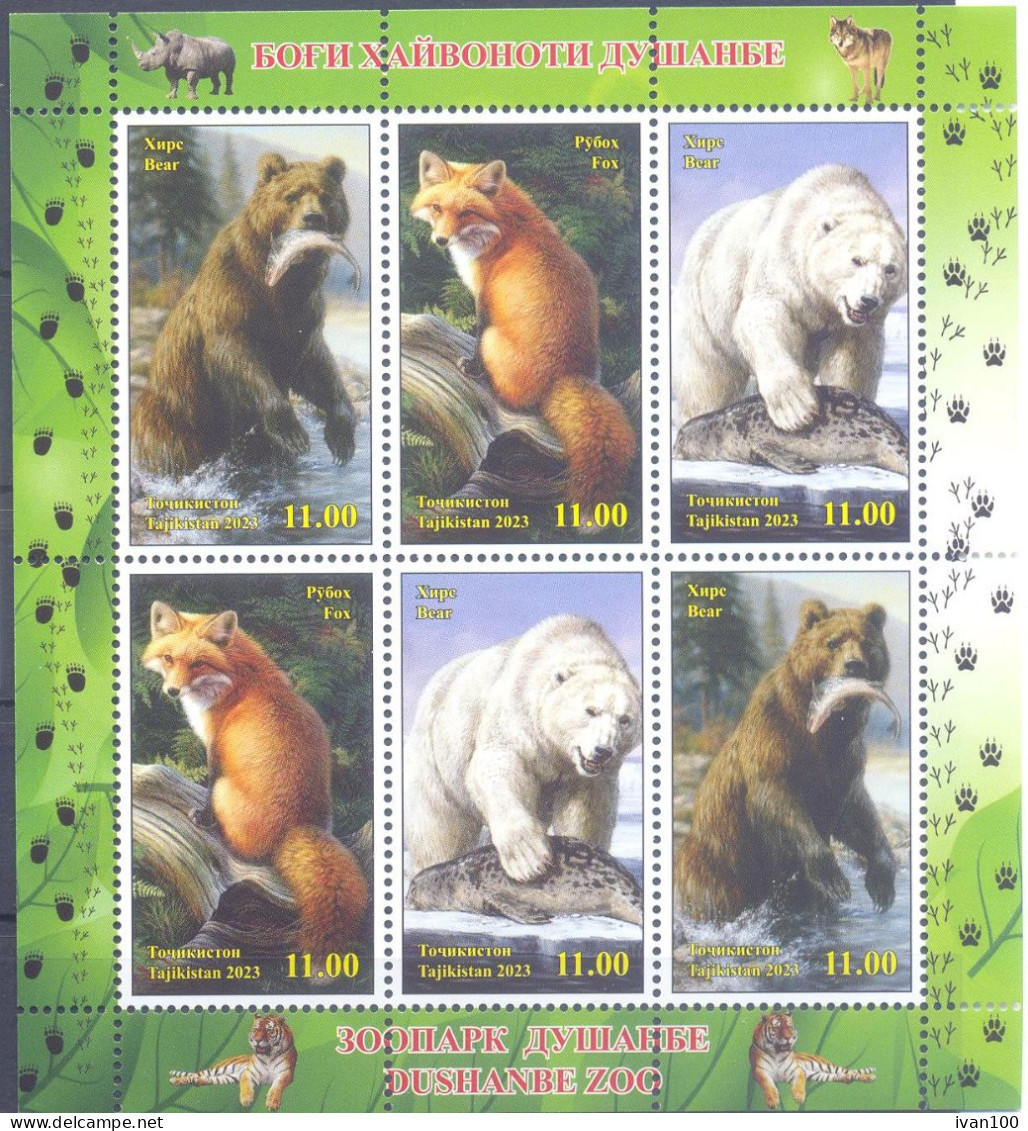 2023. Tajikistan, Dushanbe Zoo, Sheetlet Perforated, Mint/** - Tadzjikistan