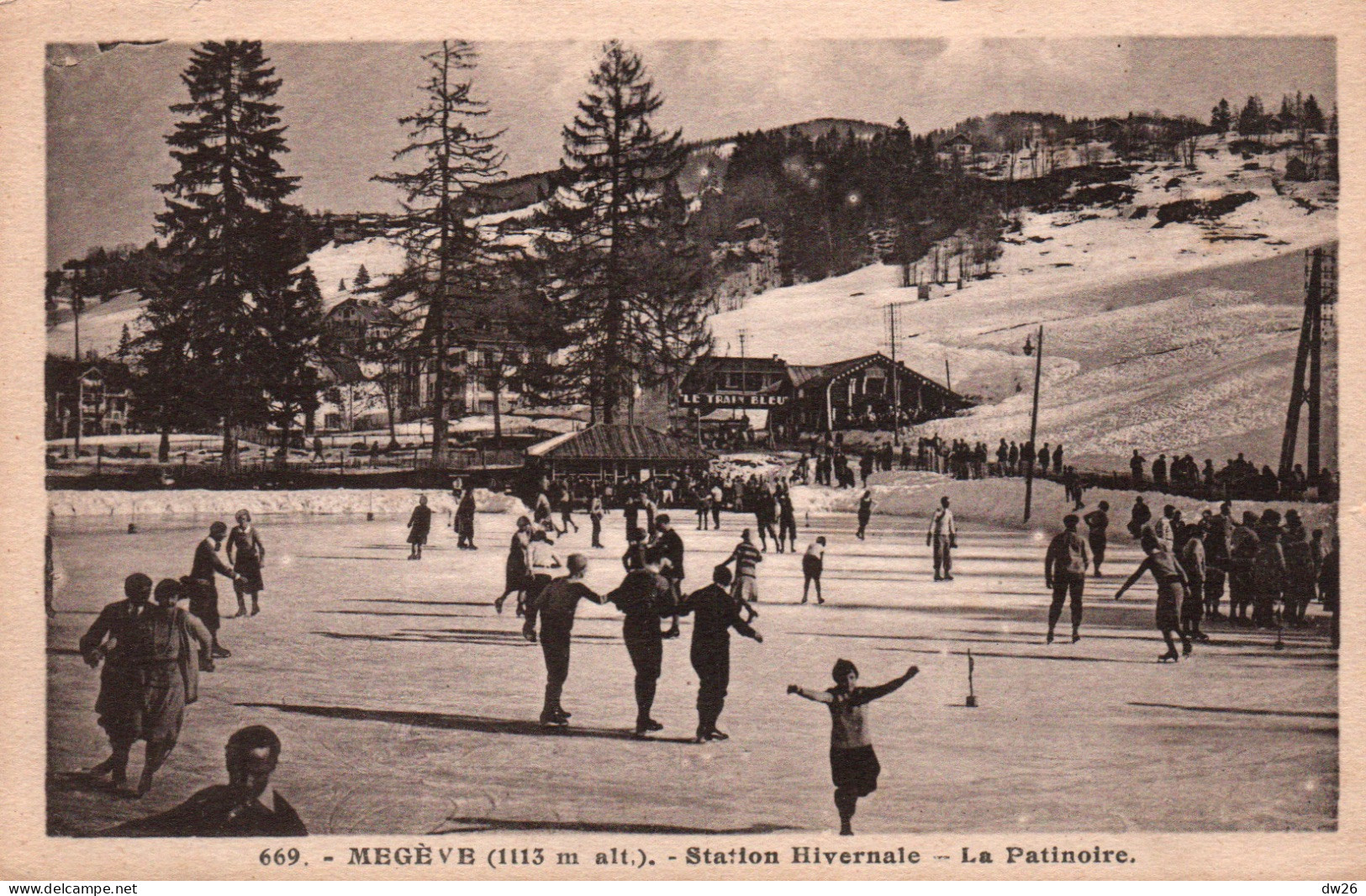 Sports D'Hiver - Megève (Haute-Savoie) Station Hivernale, La Patinoire - Edition L. Morand - Carte N° 669 Non Circulée - Winter Sports