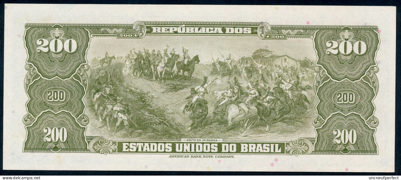 200 Cruzeiros 1964 UNC NEUF Série 1394 - Pick 171c - Amato C043* - Brésil