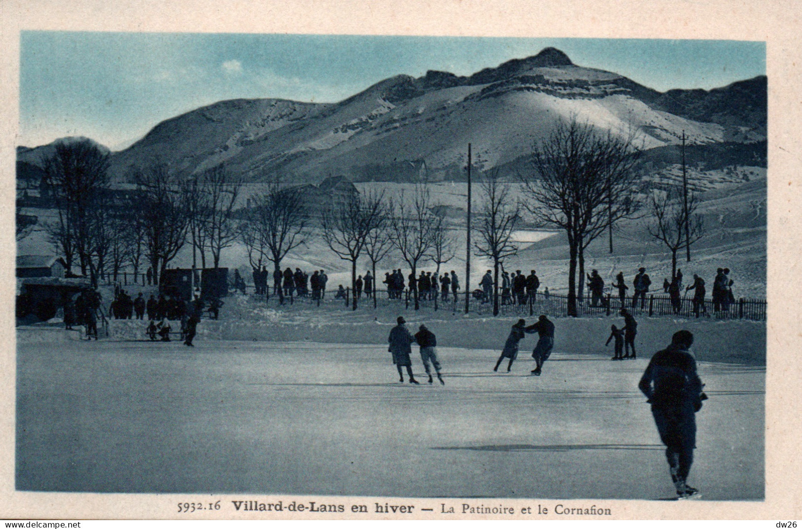 Sports D'Hiver (Isère) Villard-de-Lans En Hiver - La Patinoire Et Le Cornafion - Edition A. Mollaret - Carte N° 5932.16 - Winter Sports