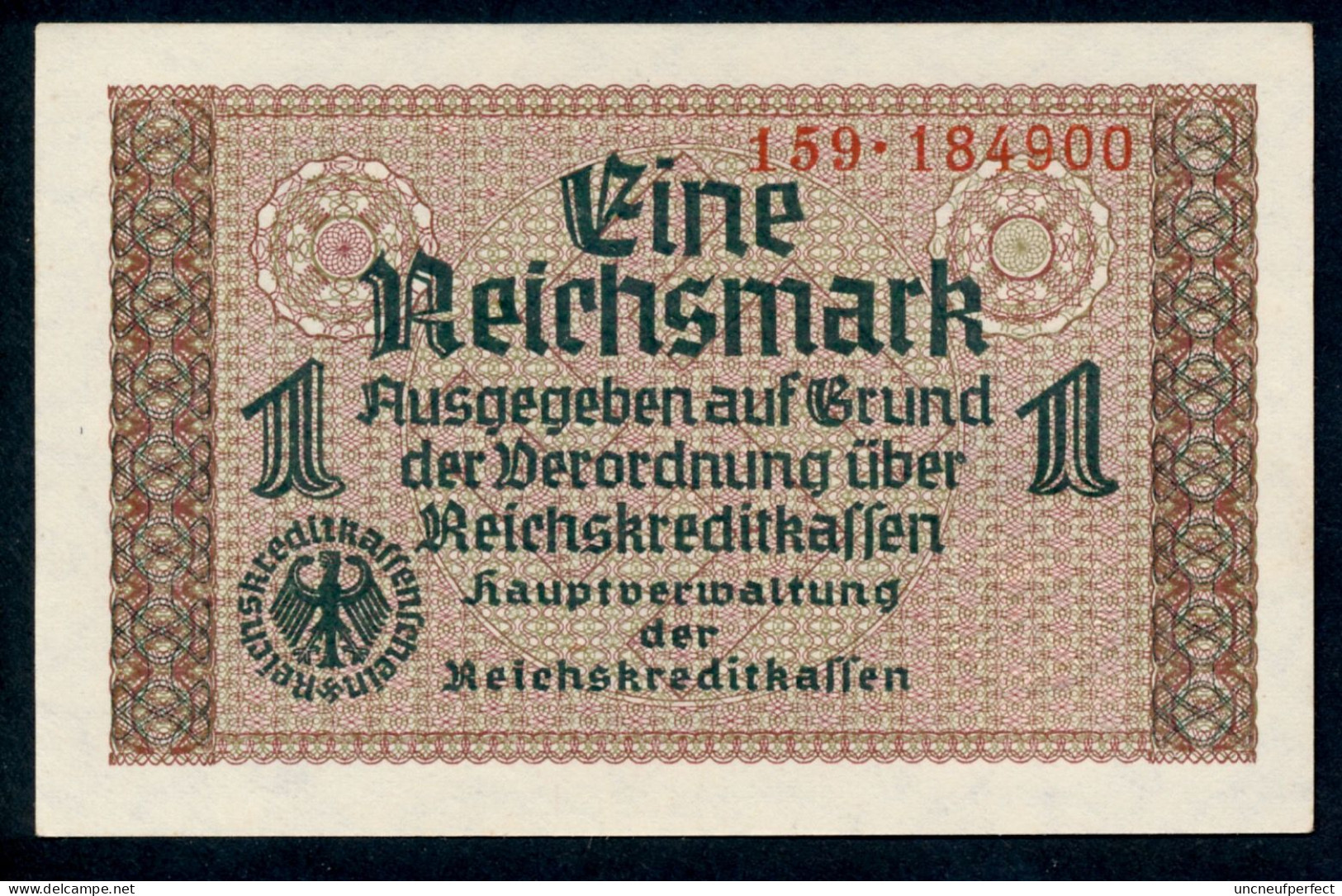 P-R136a  Ro551  ZWK-2a  1 Reichsmark 1939/44 ** UNC NEUF ** - Sonstige & Ohne Zuordnung