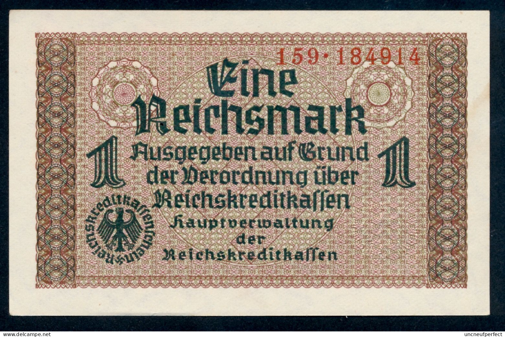 P-R136a  Ro551  ZWK-2a  1 Reichsmark 1939/44 ** UNC NEUF ** - Sonstige & Ohne Zuordnung