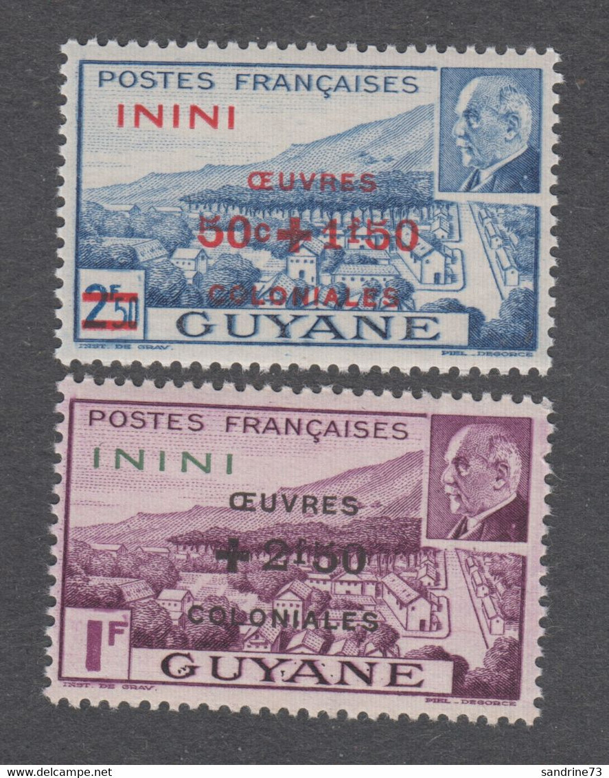 Colonies Françaises - Timbres Neufs** - Inini - N°57 Et 58 - Ongebruikt